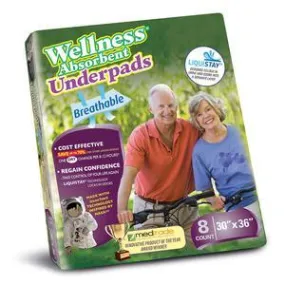 Wellness Absorbent Underpads Size 30" x 36"