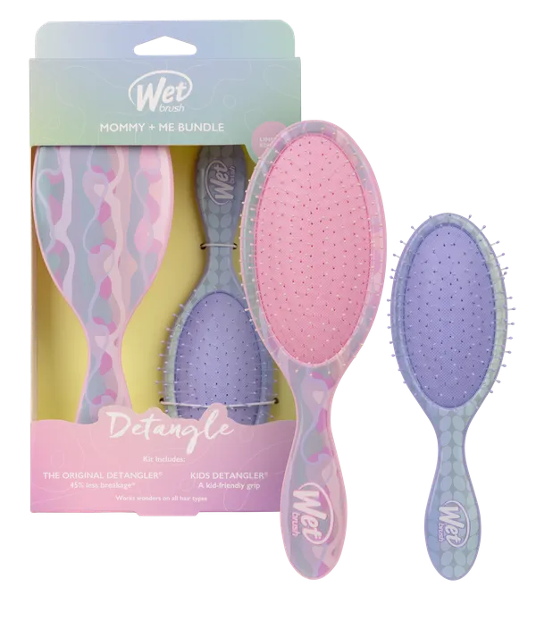 WetBrush Pro Detangler Mummy & Me Pearl Bundle