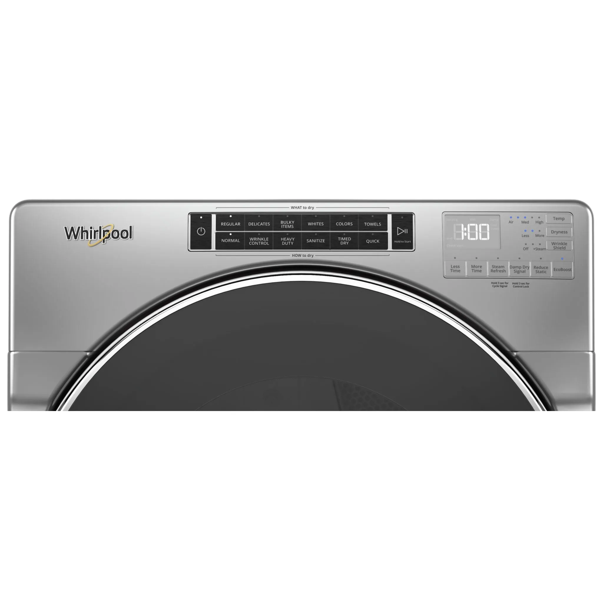 Whirlpool Front Load Dryer (YWED8620HC) - Chrome Shadow