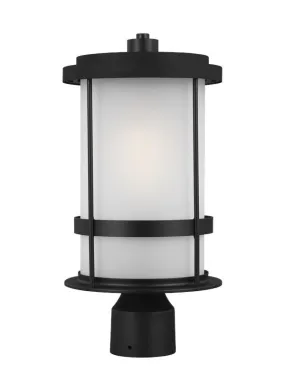 Wilburn Collection - One Light Outdoor Post Lantern | Finish: Black - 8290901-12