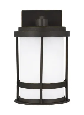 Wilburn Collection - Small One Light Outdoor Wall Lantern | Finish: Antique Bronze - 8590901-71