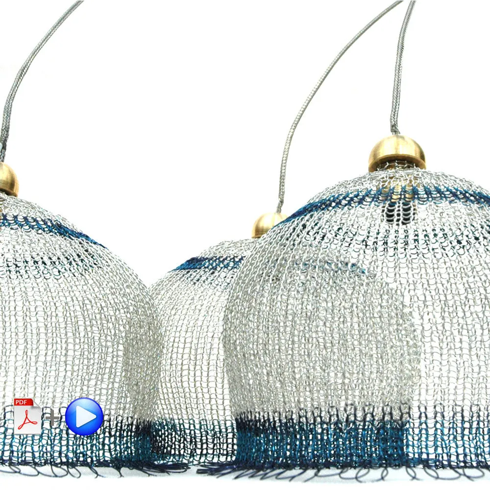 Wire crochet Yoola's lampshades , video tutorial