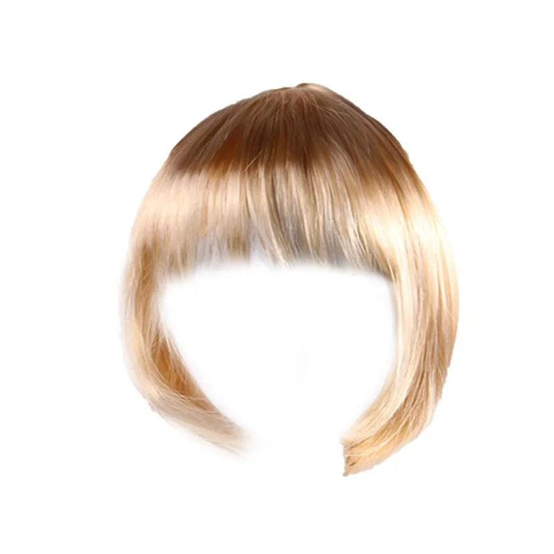 Womens Short Straight Bob Sleek Hair With Bang Synthetic Cosplay Wig Wigs Party