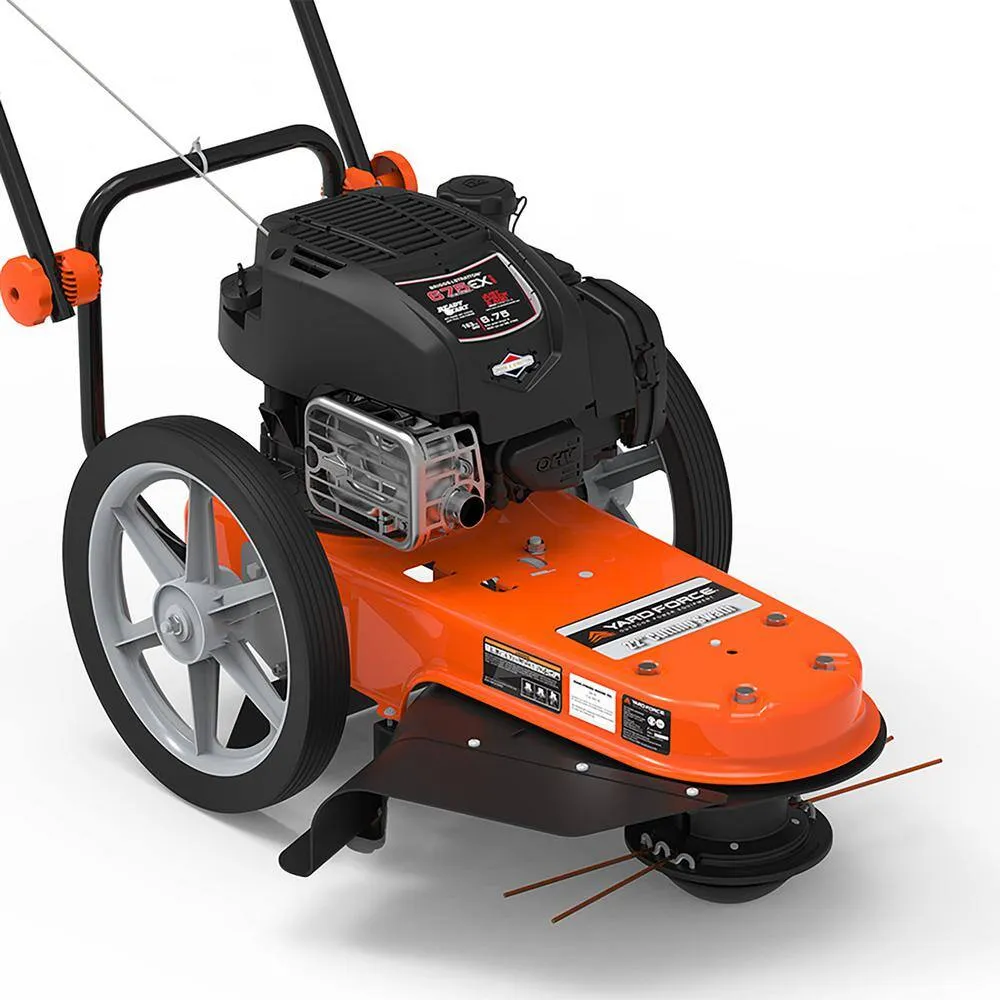 Yard Force YF22-HWT High-Wheeled Trimmer Gas Powered Walk-Behind 22" 163cc Engine New