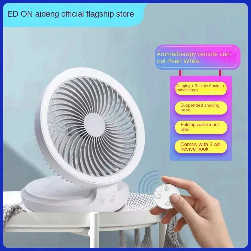 Youpin Edon Air Circulation Fan Wireless Suspended USB Rechargeable Night Light Touch Control 4 Wind Speed Folding Electric Fan