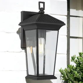 Zeldin Outdoor Wall Light 405mm in Black