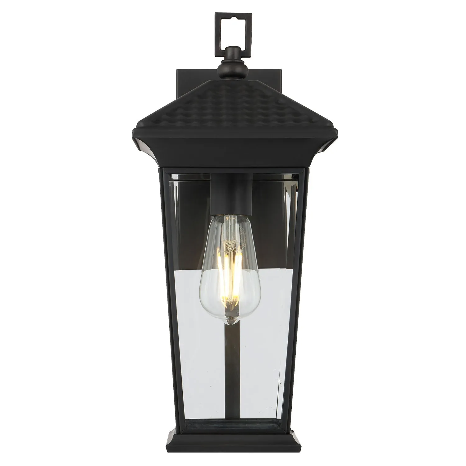 Zeldin Outdoor Wall Light 405mm in Black