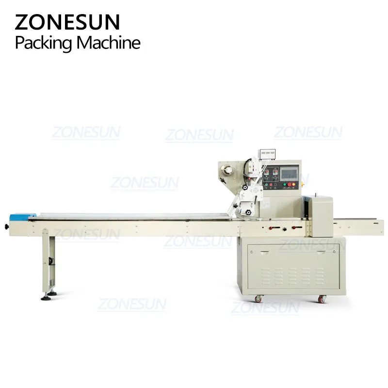 ZONESUN ZS-ZB350X Automatic Servo Motor Toilet Soap Cookie Candy Horizontal Pillow Flow Packing Machine